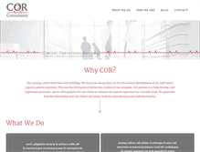 Tablet Screenshot of corconsultants.com